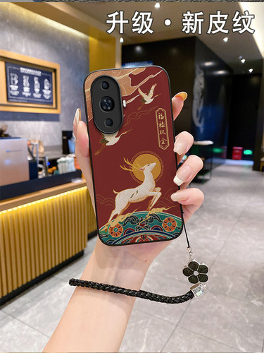 适用华为nova11pro手机壳2025皮纹国潮nvoa10新款noⅴα11智选hinova10潮牌∩ova10男女nov10po网红ins风挂绳