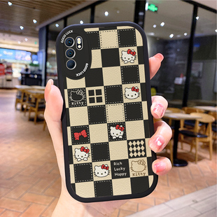 小羊皮适用opporeno6pro手机壳0pporeno新款opp0ren06卡通oρpo女款opreno6reon男opop潮牌poop oppi小众oppe