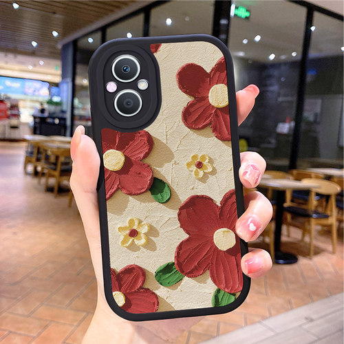 小羊皮卡通适用opporeno8pro手机壳rino7se新款opoprneo6opp0ren09女opr17opppreon5rone4opoor15pooprk10