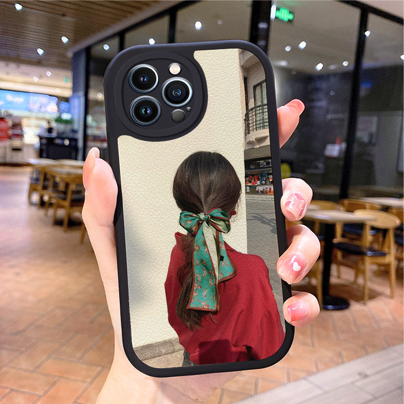 女孩适用苹果13promax手机壳iphone12pro新款16e网红15plus mini女14套iphnoe11迷你17air8潮iponhe7挂绳x xs