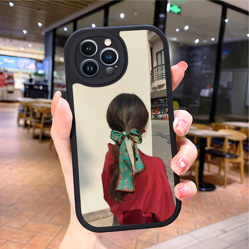 女孩适用苹果13promax手机壳iphone12pro新款16e网红15plus mini女14套iphnoe11迷你17air8潮iponhe7挂绳x xs