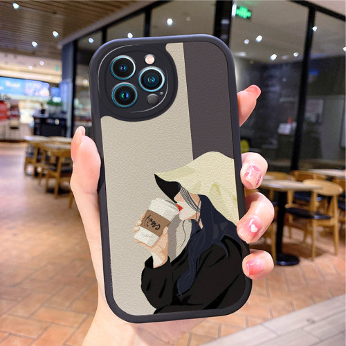 小羊皮iPhone15苹果手机壳