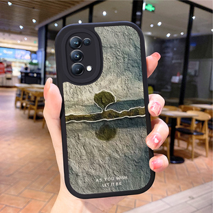 小羊皮风景适用opporeno6手机壳opρoreno5pro新款0pporeno4opp0ren02女opreno3reon5k opop8poop7oppi oppe