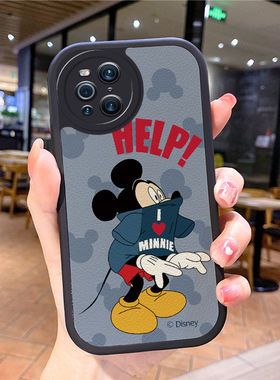 小羊皮米奇适用OPPORealmeGT真我大师探索版手机壳remlme女gt男新款Realme防摔relame真我relme曲面屏q3pro