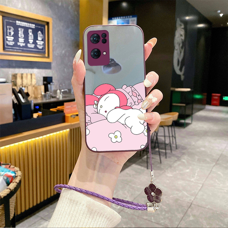适用OPPOReno13pro手机壳A93S补妆镜FindX8挂绳K12X新款A97全包11新品10套A58K9+8外壳7A96防摔6美乐蒂4se3i5