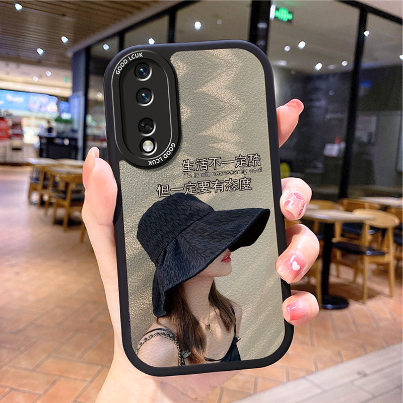 2025小羊皮女孩适用华为荣耀90pro手机壳新款honor90gt荣誉90pr0女生网红潮牌曲屏九零0por小众爆款男款防摔