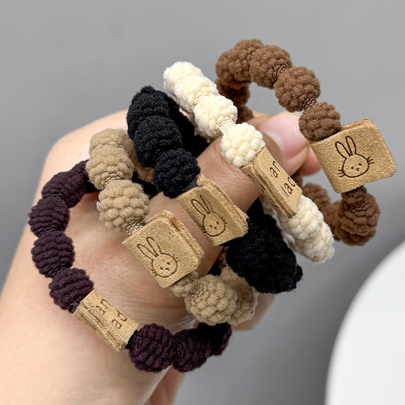 橡皮筋高弹力发圈不伤发防滑耐用