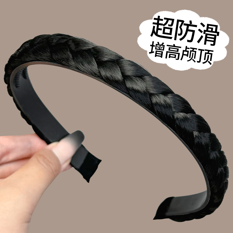 假发发箍一体麻花辫发卡新款百搭