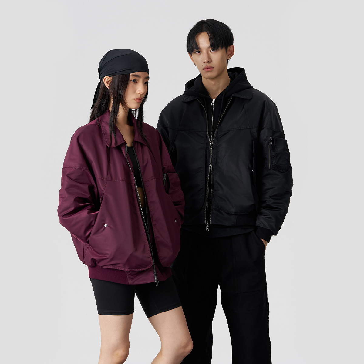 FMACM闷与狂 3M新雪丽棉弧形结构立体袋男女同款秋冬飞行夹克MA-1