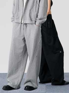 FMACM闷与狂 扭转毛边网球运动卫裤