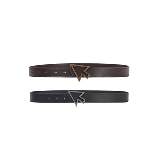 男女同款 真皮 皮带 24AW「刀锋」复古通勤箭头金属 FMACM闷与狂