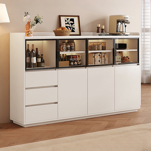 餐边柜实木简约客厅一体靠墙茶水柜厨房置物柜子储物柜收纳酒柜