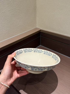 法式复古玫瑰系列高温釉下彩餐具家用高颜值碗大汤碗沙拉碗高颜值