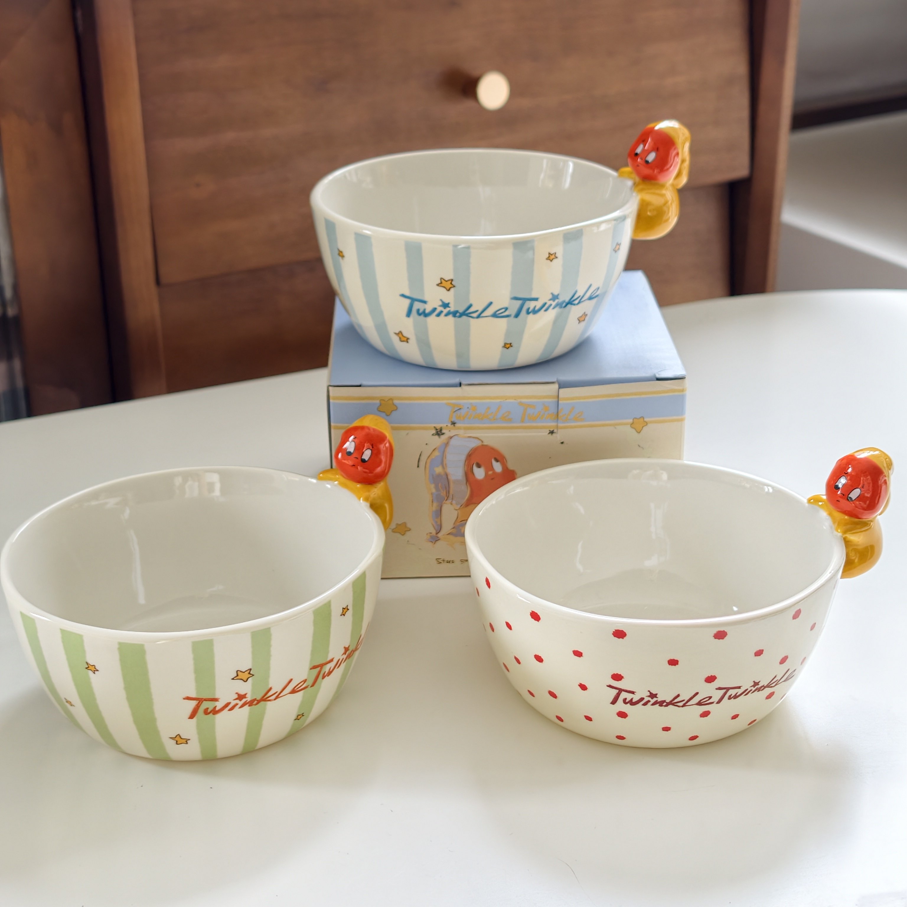 星星人联名款陶瓷碗家用餐具套装高颜值水果沙拉碗ins风早餐碗,餐饮具,碗,淘宝优惠券,粉丝福利购,淘宝优惠卷