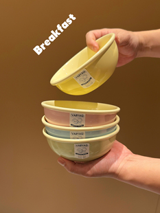 ins风高颜值陶瓷碗家用饭碗汤碗沙拉碗水果盘子餐具套装送礼盒