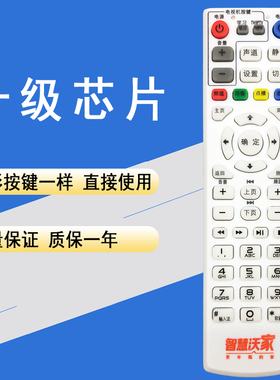 晨宇LT-016适用于JIESAI中国联通S65S61DC5000智慧沃家机顶盒遥控