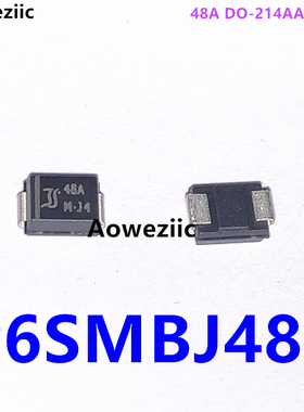 P6SMBJ48A DO-214AA SMB 丝印48A 单向Vrwm:48V瞬态抑制二极管TVS
