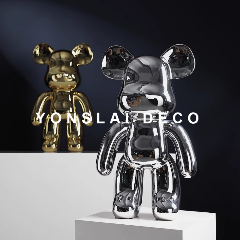 晚墨简约现代暴力熊客厅摆件