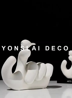 卡通雕塑摆件客厅电视柜玄关家居