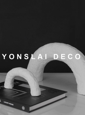 样板房间轻奢风砂岩摆件软装饰品