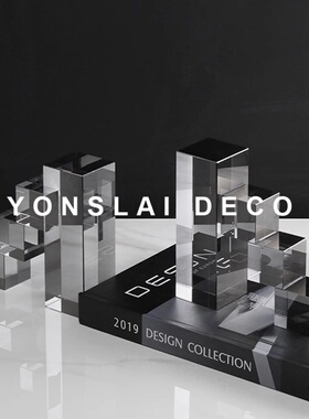 轻奢风磨砂台阶样板房间软装饰品