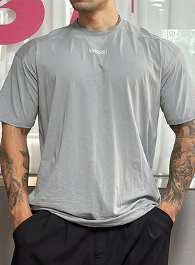 VANQUISH OVERSIZE VQ男士大码宽松运动T恤运动休闲透气圆领短袖