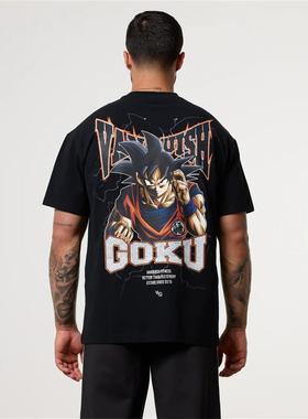 VANQUISH悟空系列VQ龙珠超联名运动纯色短袖健身宽松圆领t恤