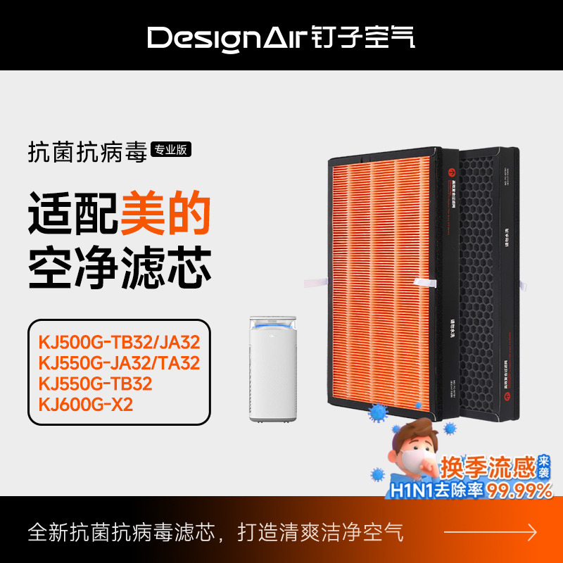 适配美的空气净化器过滤网