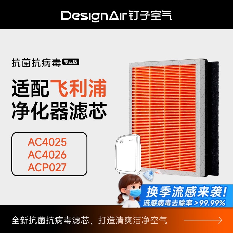 适配飞利浦空气净化器过滤网