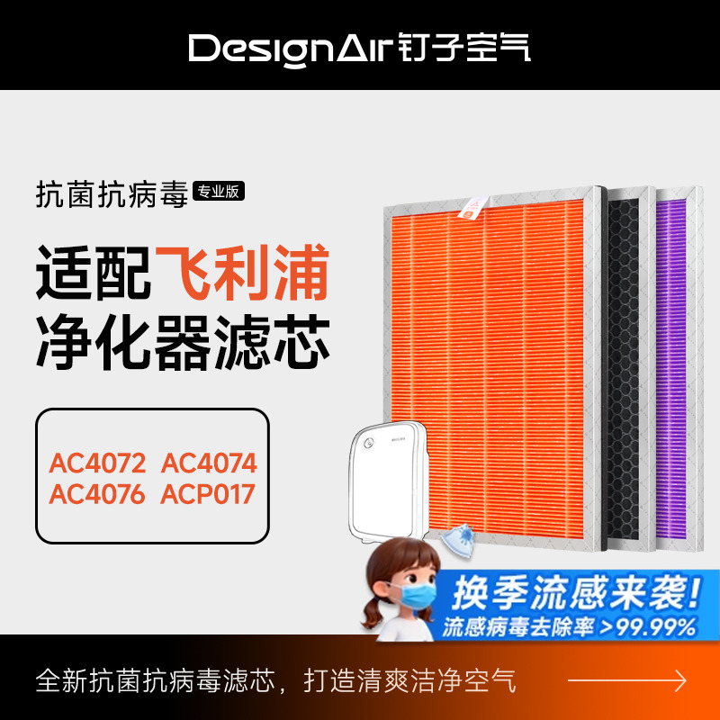 适配飞利浦空气净化器滤网