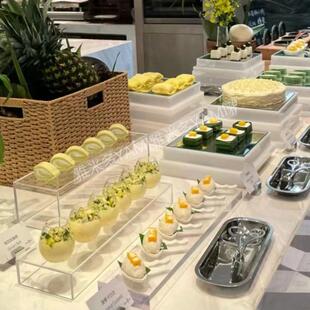高端甜品台展示架宴会布置婚庆礼冷餐会点心台亚克力茶歇摆台层架