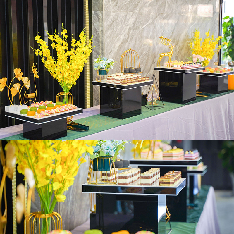 亚克力茶歇点心架自助冷餐宴会糕点架果盘婚宴发布会甜品展示摆台