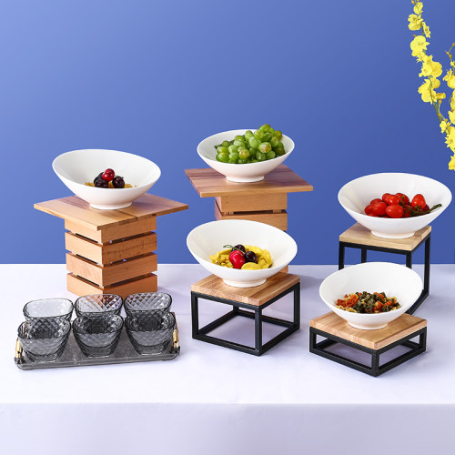 木座陶瓷餐饮沙拉调料架凉菜沙拉