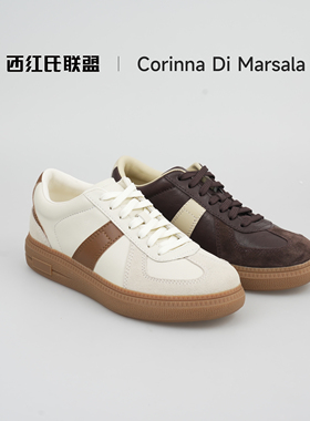 【大壮•西红氏】2025秋季新款植鞣牛皮休闲德训鞋跟高3cm半码拍大