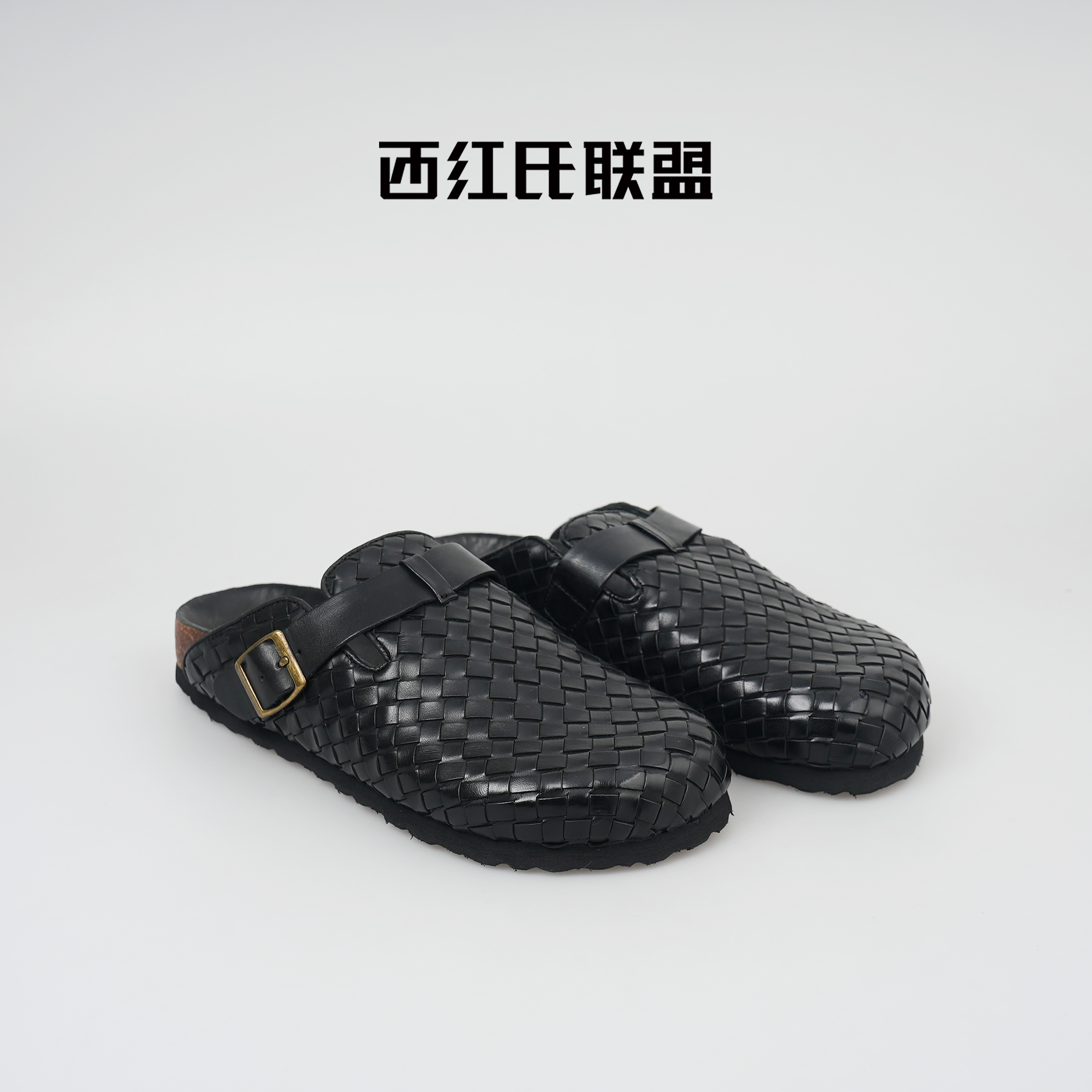 【大壮•西红氏】全马皮勃肯~2025年新款时尚百搭马皮勃肯拖鞋女