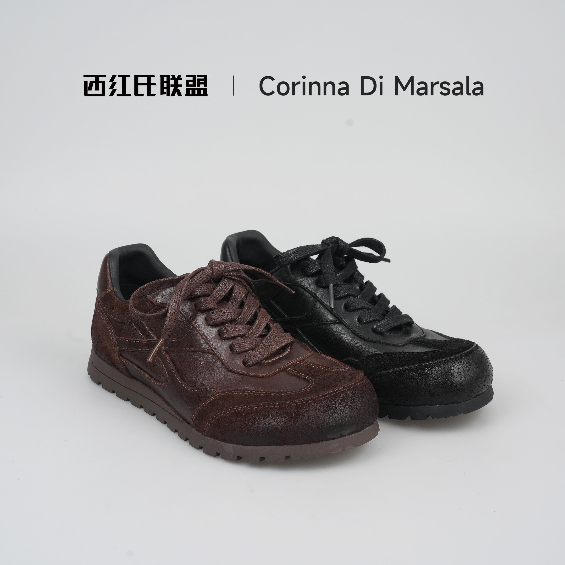 【大壮•西红氏】老钱风~2025秋季新款软底复古休闲厚底德训鞋,女鞋,时尚休闲鞋,淘宝优惠券,粉丝福利购,淘宝优惠卷