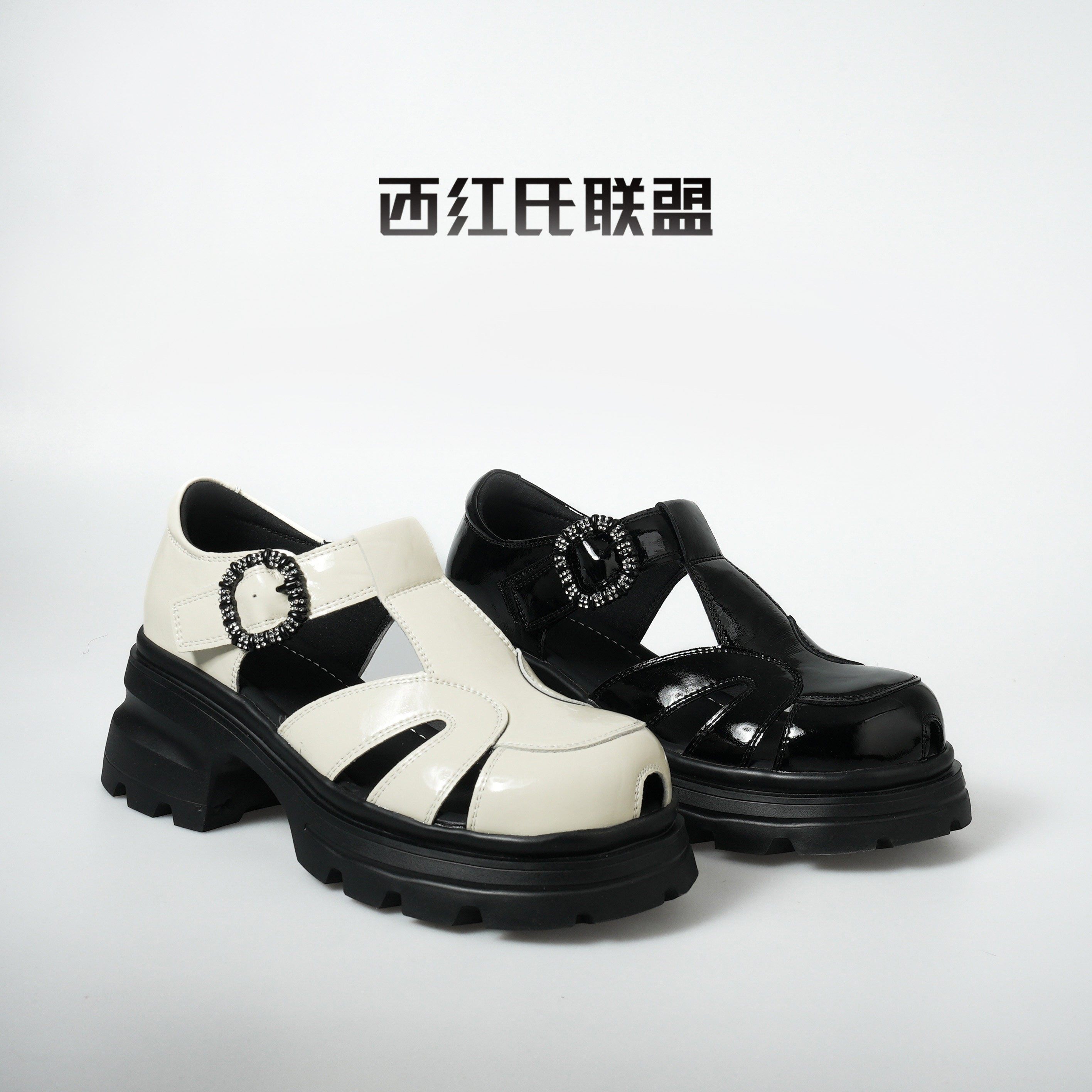 【大壮•西红氏】镂空夏季包头时尚复古罗马凉鞋S1063137-1276,女鞋,罗马凉鞋,淘宝优惠券,粉丝福利购,淘宝优惠卷