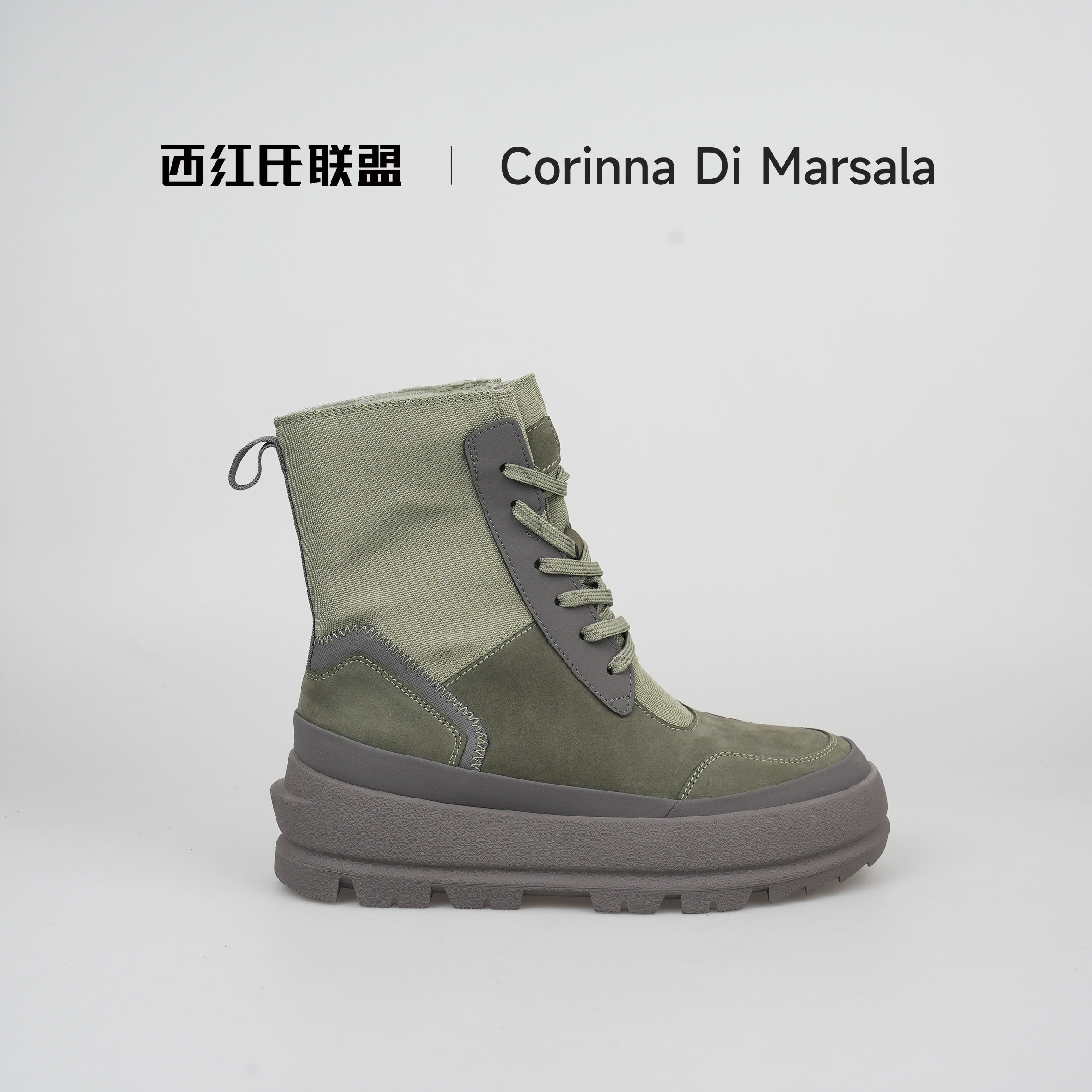 【大壮•西红氏】2025秋冬新款百搭磨砂牛皮圆头马丁靴,女鞋,马丁靴,淘宝优惠券,粉丝福利购,淘宝优惠卷