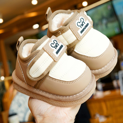 学步鞋冬季加绒加厚初学者宝宝