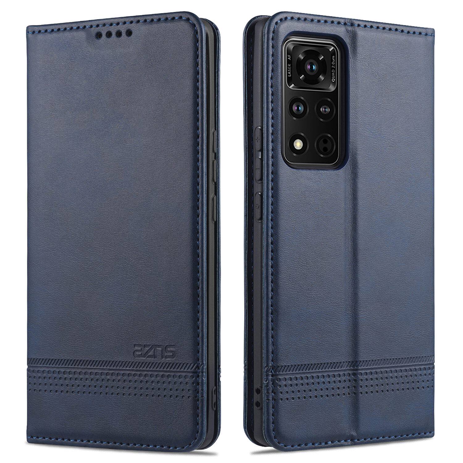 适用华为荣耀V40 5G手机壳翻盖YOK一AN10折叠皮套yok-an10前后保护yokan10支架honorV40全包防摔插卡零钱包软