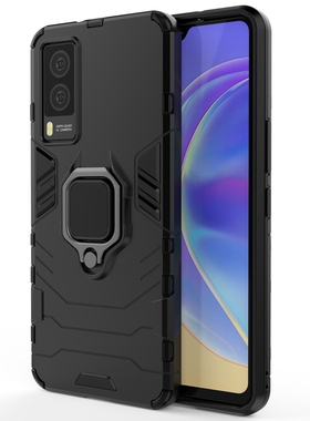 vivoV21E手机壳5G版v21e军事级防摔铠甲V2055车载一体磁吸支架PD2102软胶viv0v21e硬壳U21e个性男款vovov21e