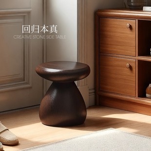 中古风家用换鞋凳矮凳入户玄关门口客厅落地摆件石来运转乔迁礼物