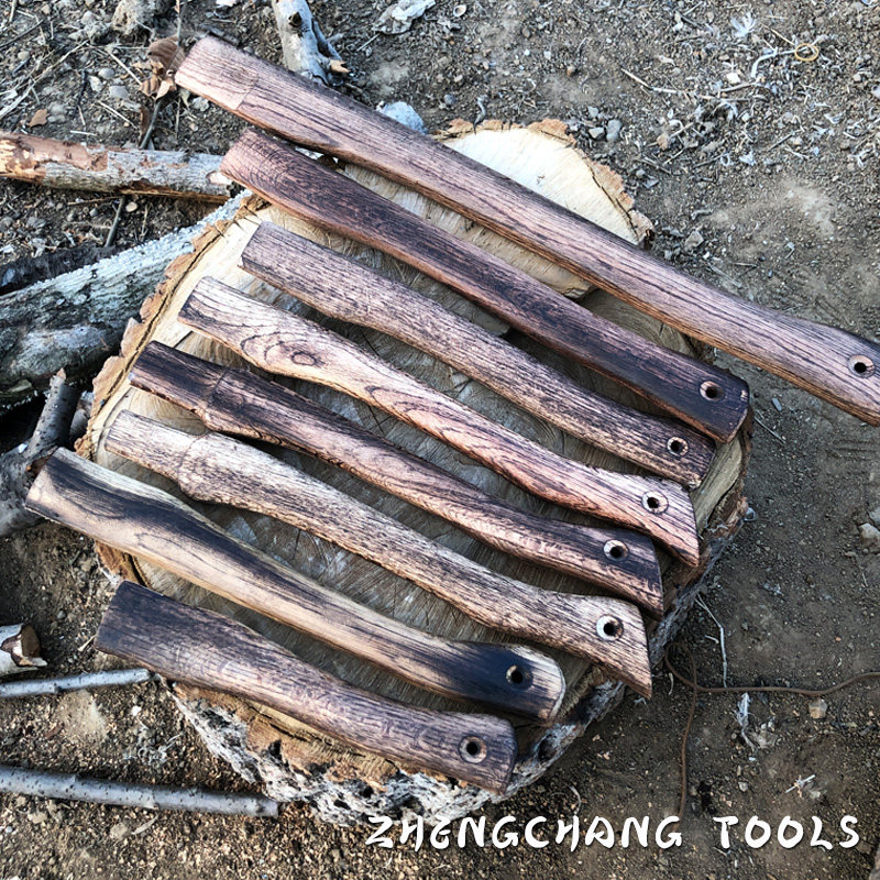 新品27-60cm结实坚硬青冈木虎头柄碳化实心木工专用大小斧柄斧子