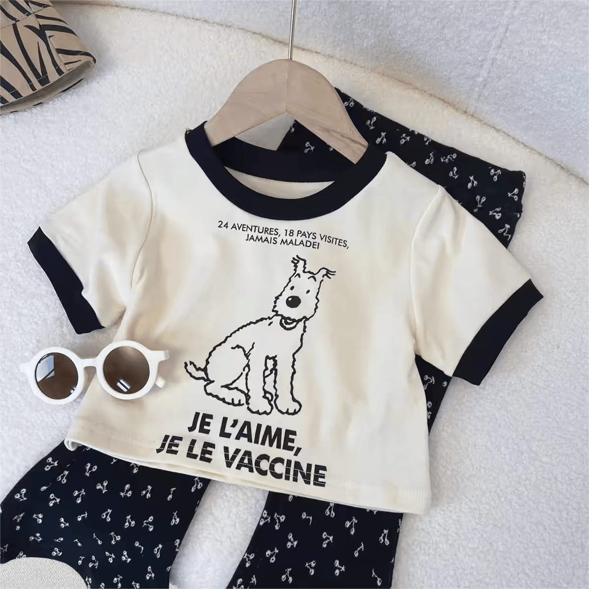 女童装时髦洋气短袖裤子套装2025新款韩版儿童炸街两件套女宝童装