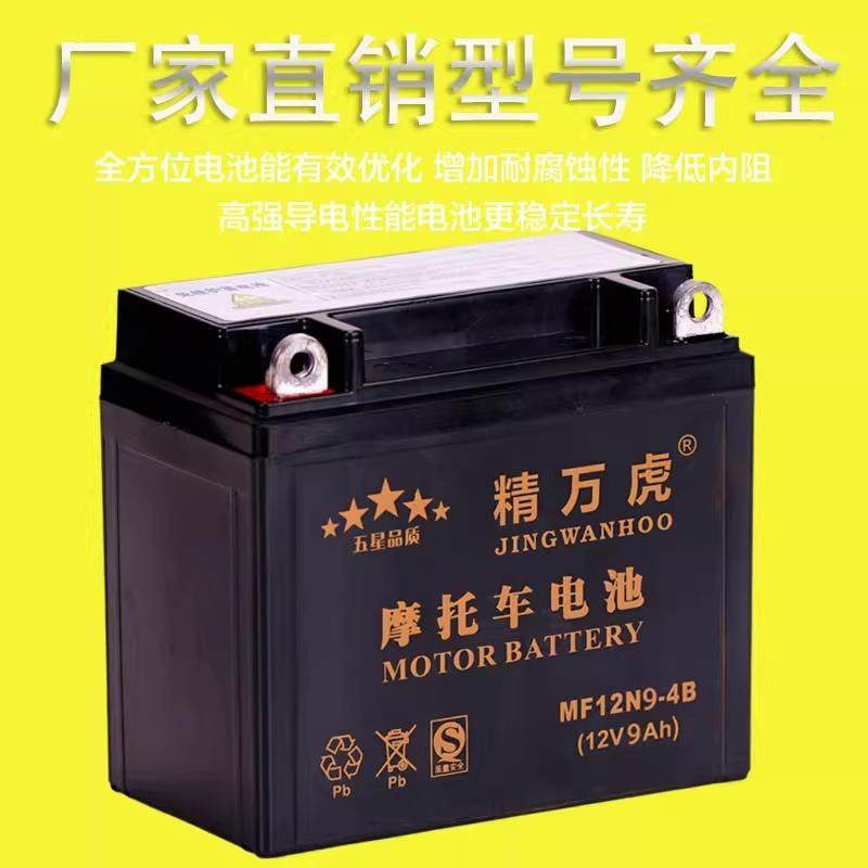 专用机车电瓶12v免维护9A骑士跨骑弯梁125滑板车7A通用干蓄电池