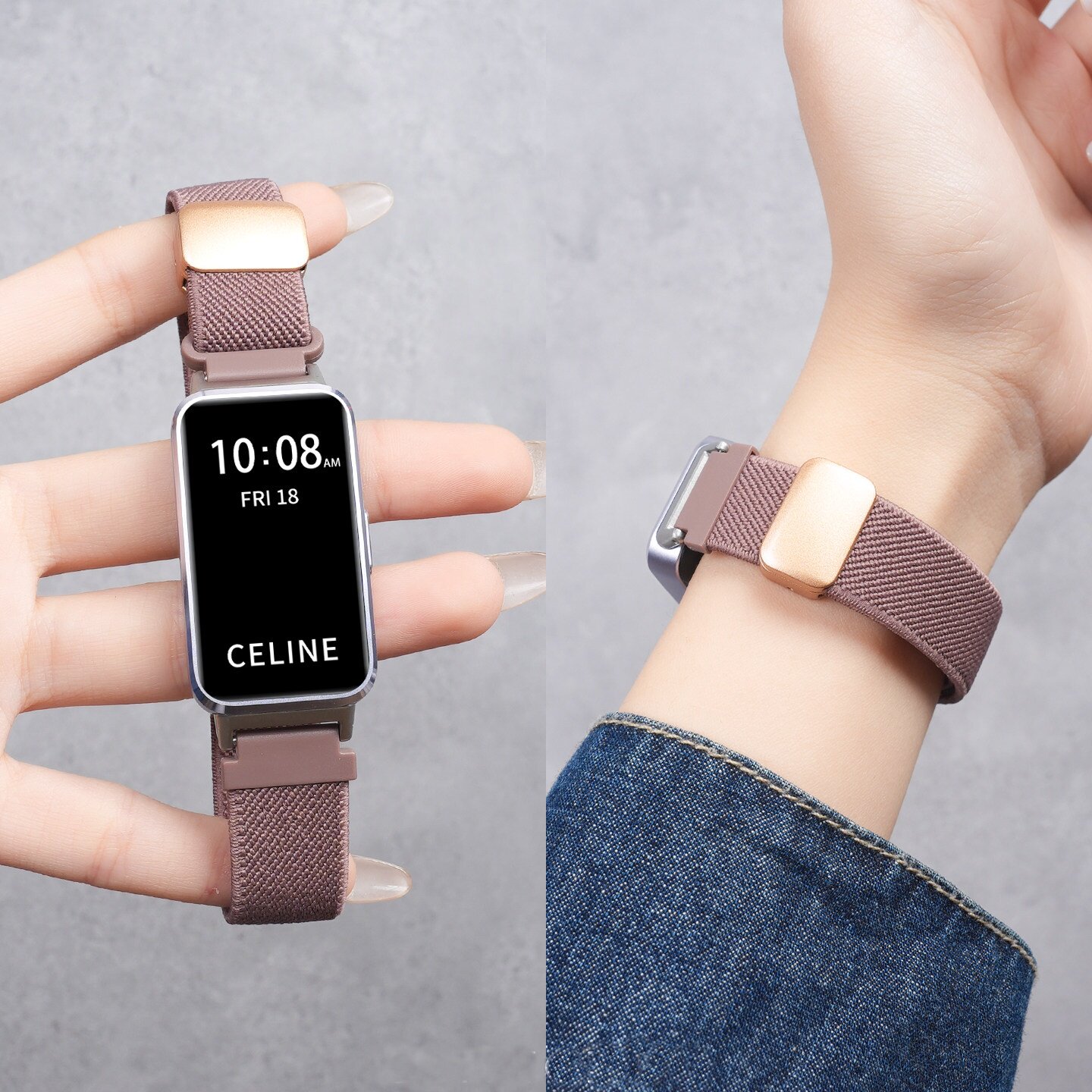 适用华为手环10表带11手表9荣耀9腕表带pro专用磁吸回环8nfc尼龙编织watch九代夏替换带女运动band磁吸表带