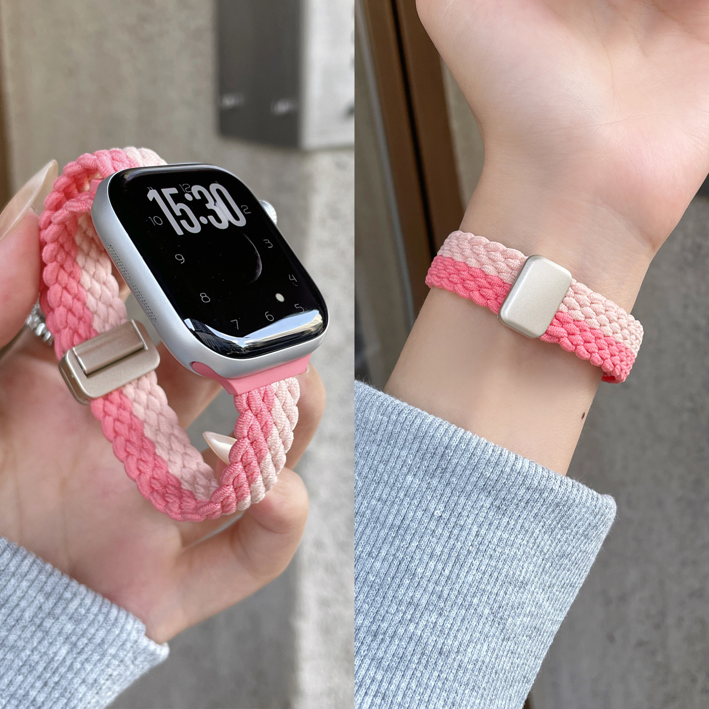 适用iWatch11编织表带