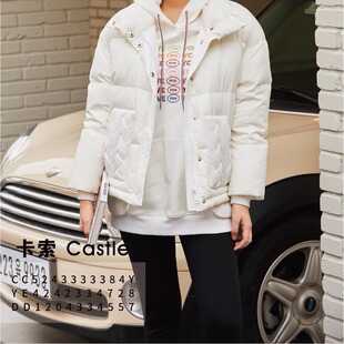 DD1204334557卡索castle裤子2024秋冬纯色保暖打底裤外穿百搭洋气