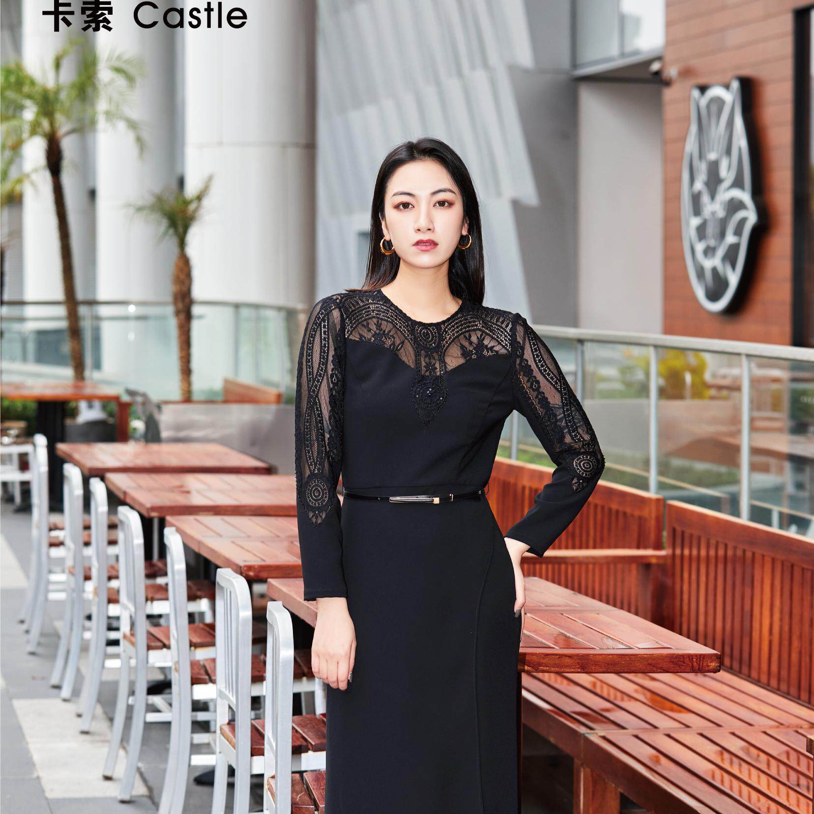 卡索castle高端精致连衣裙女装图片