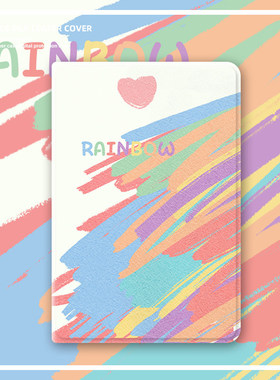 适用ipad保护套2022平板2021壳ipadair5第10代9苹果ipadpro11寸2018涂鸦爱心ipadmini6迷你2全包3硅胶4带笔槽